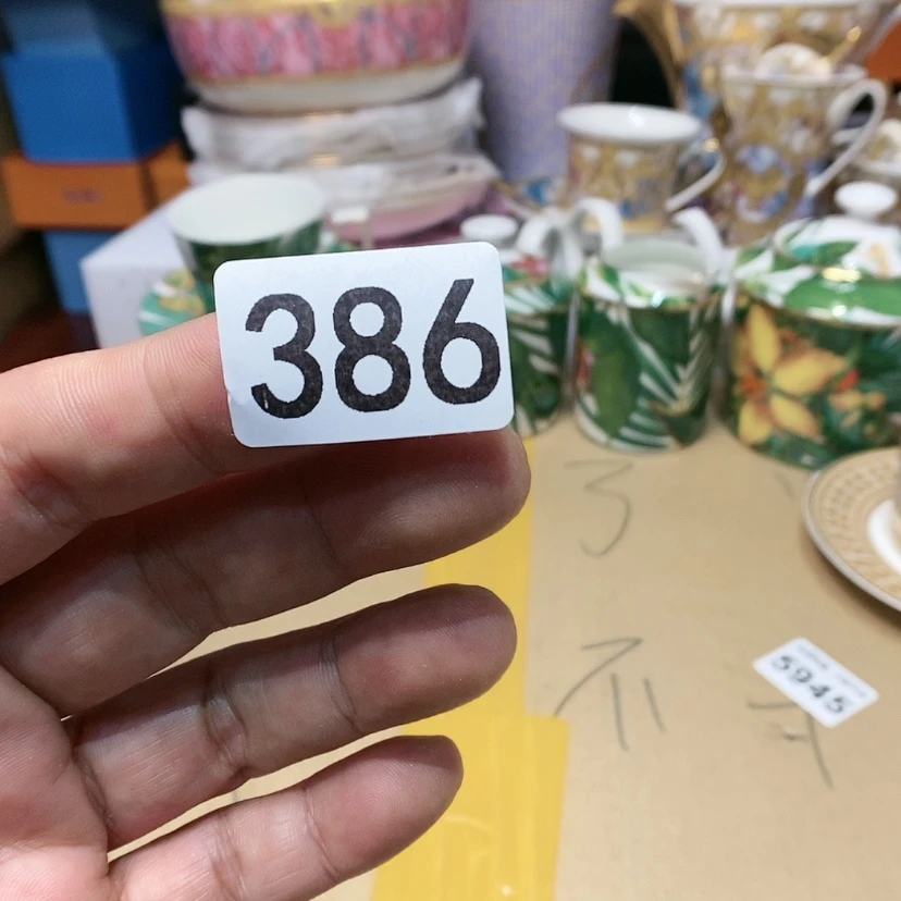 【闪购商品】密胺瓷片公***子大小盘386