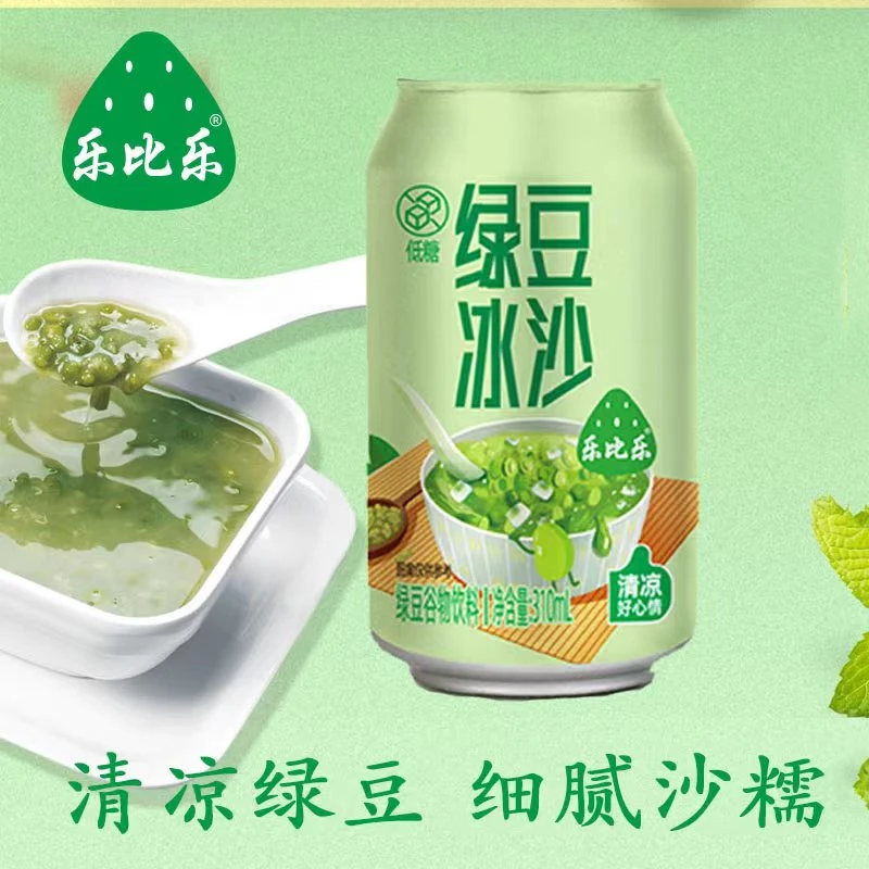 乐比乐爆款绿豆冰沙夏天饮料清爽清凉即饮清凉饮品谷物饮料解暑
