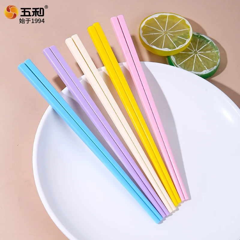 五和儿童筷子宝宝训练筷3岁6岁家用幼儿园吃饭专用二段学习筷18cm