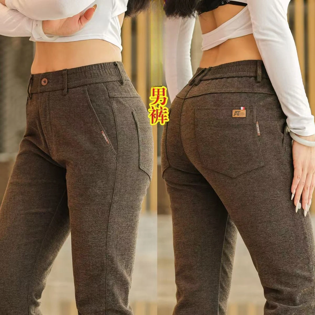 秋冬爆款男士休闲裤修身直筒韩版弹力高档商务长裤宽松高档西裤男