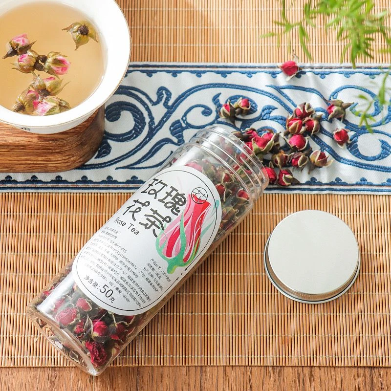 【福利01】玫瑰花茶金边玫瑰茶50g罐装香味浓郁