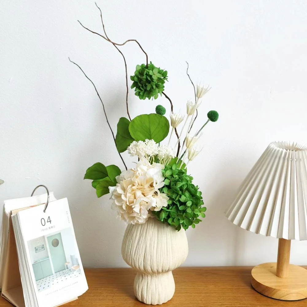 [绿意]玄关客厅餐桌床头柜简约轻奢风干花永生花家居摆件餐厅氛围