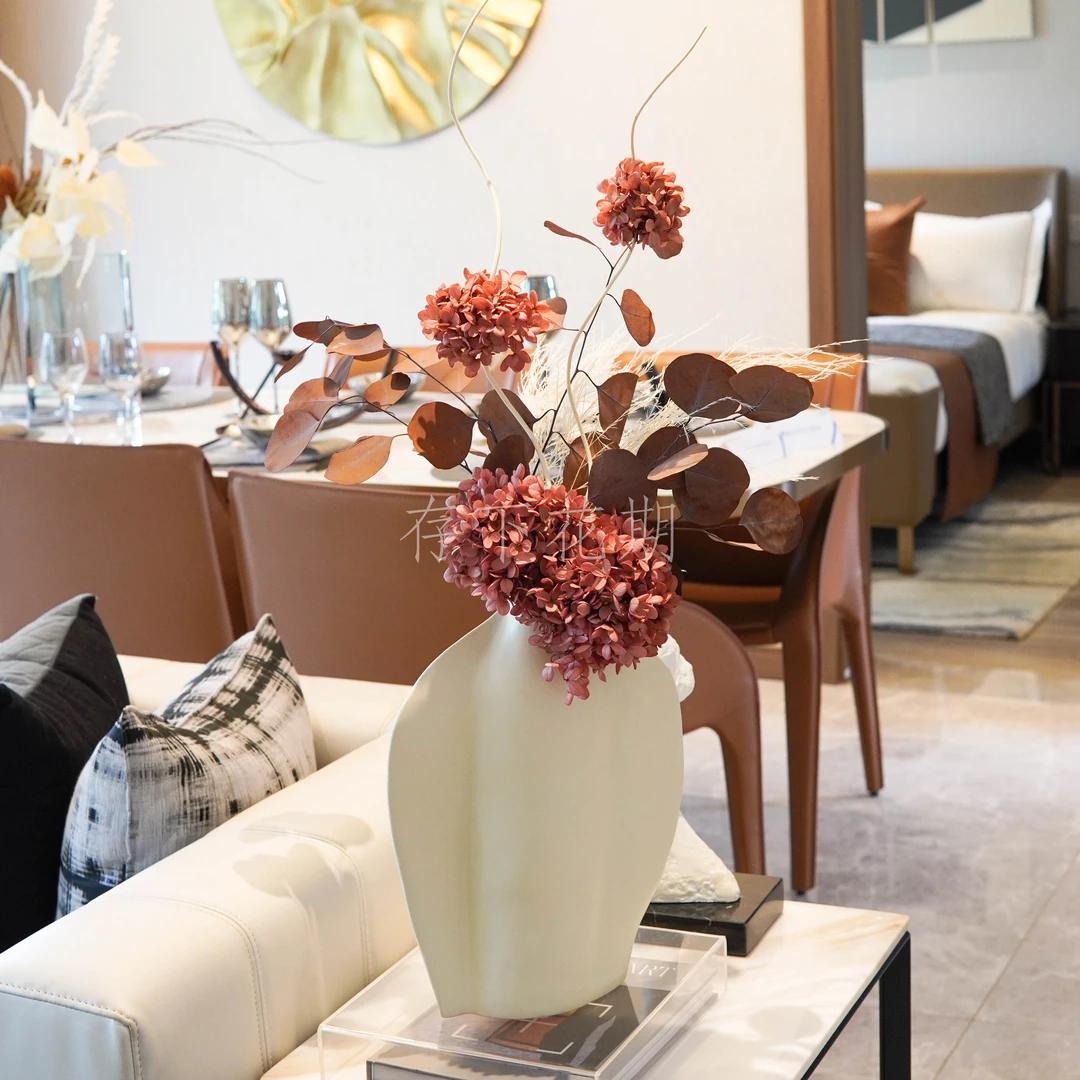 「佳人」存下花期卧室玄关餐桌百搭花瓶花束客厅餐厅装饰摆件
