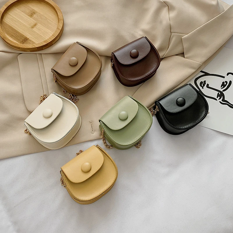 秋冬少女迷你马鞍包包女新款2025韩版百搭链条包包小包单肩斜挎包