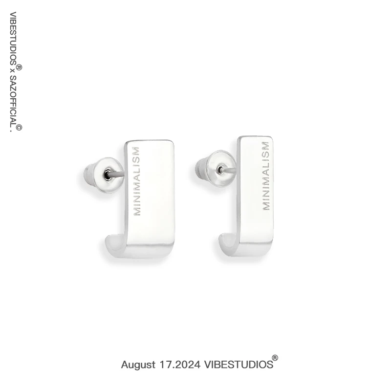 钛钢耳饰 高级感气质精致小众设计不对称2024新款钛钢耳钉耳饰