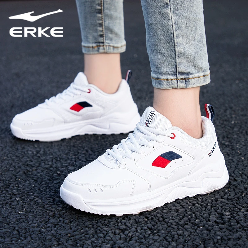 erke/鸿星尔克女鞋2025新款休闲运动鞋潮流百搭减震跑步运动鞋女