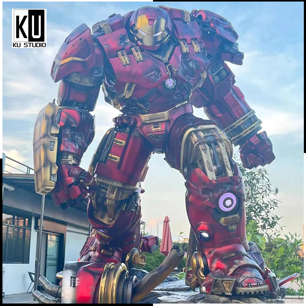 DC漫威系列 1/4MK44反浩克钢铁侠全身像 可发光  树脂手办