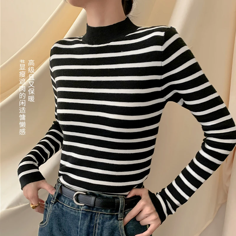 冬上新 新款亲子装长袖秋冬半高领毛衫 新年必入 必搭DTQ35114