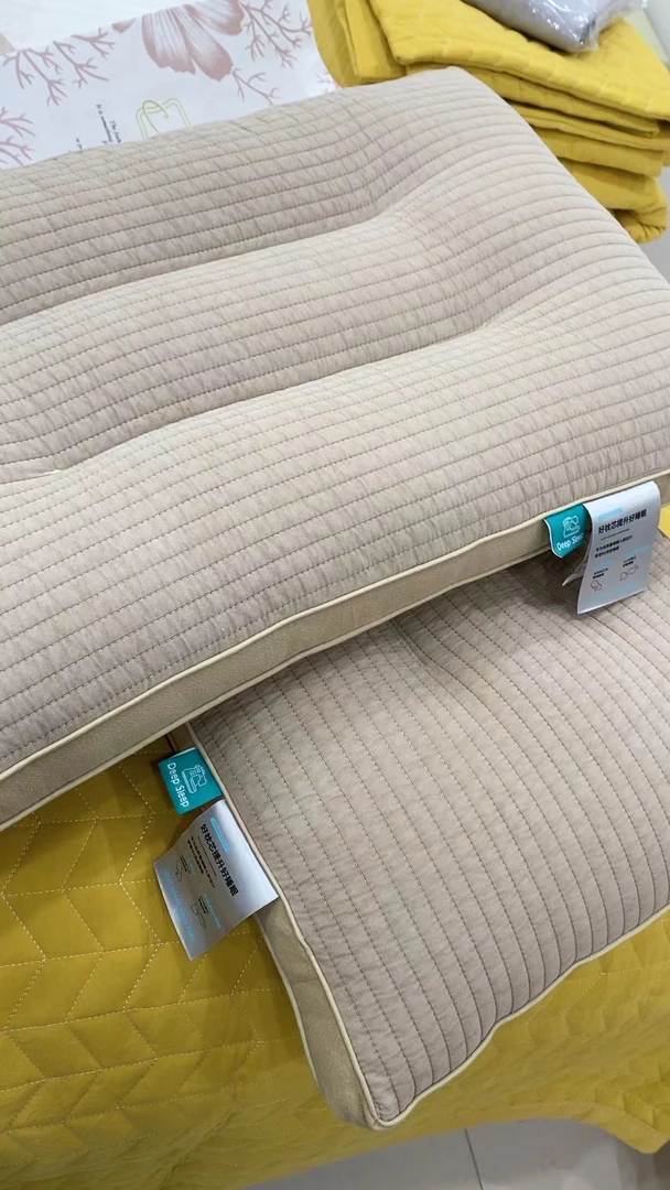 全棉砂洗立体羽丝棉枕