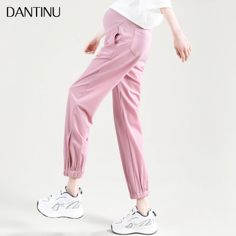 孕妇裤春夏款外穿新款束脚运动长裤卫裤孕期裤子春夏小个子夏季