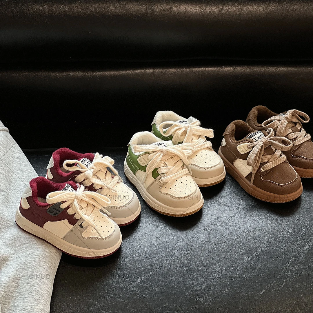 冬季加绒保暖二棉鞋软底学步鞋女宝宝板鞋女童婴儿鞋男宝宝小白鞋