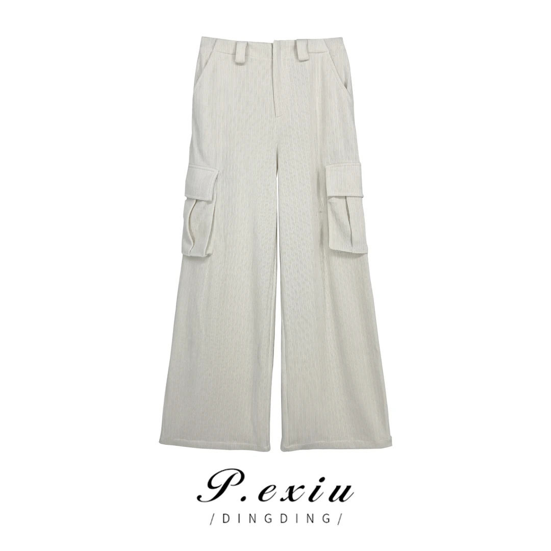 PanYiXiu/潘依绣韩版灯芯绒工装风百搭休闲裤  25555