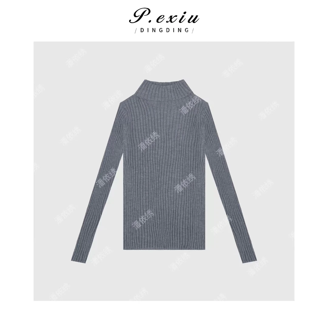 PanYiXiu/潘依绣马海-毛羊-毛高领气质针织毛衣 ZZ0356
