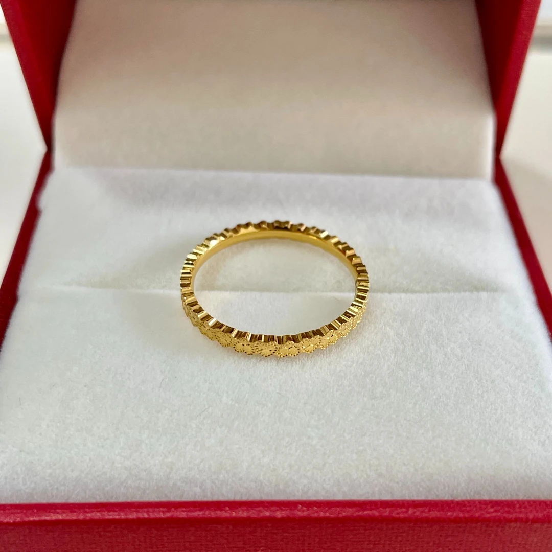 泽诚珠宝5G足金999时尚简约气质爱心戒指