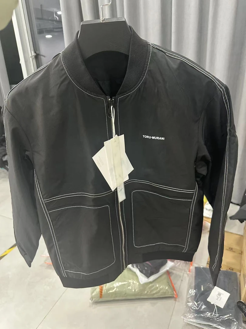 冰能量秋冬季潮牌时尚明线设计舒适防风休闲男款夹克J011