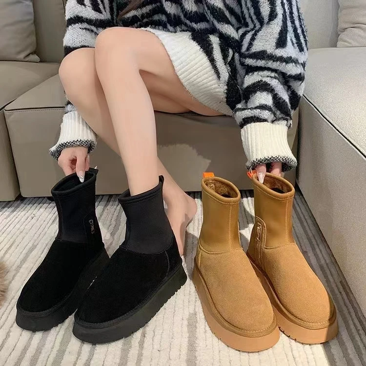 【任可服饰专属】冬季氛围感~厚底保暖雪地靴