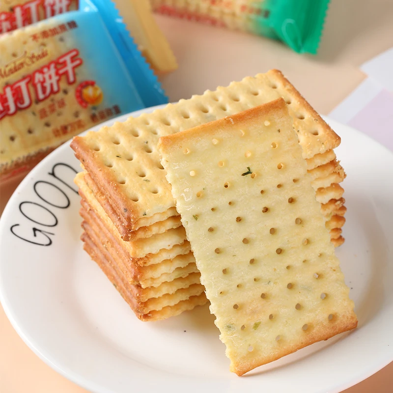 美丹白苏打饼干500g鲜葱散装多口味小包装休闲零食整箱小吃饼干
