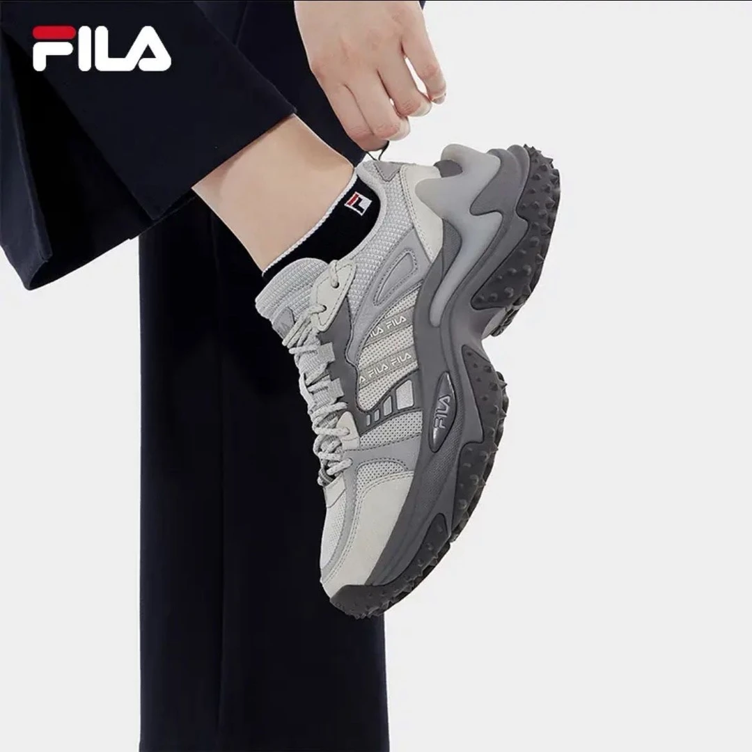 FILA 斐乐鱼刺3老爹鞋女鞋2025新款休闲鞋厚底增高鞋运动鞋