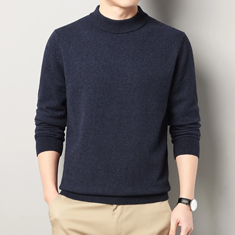 【8号】男士冬季加厚新款圆领亲肤柔软保暖羊毛衫-22003