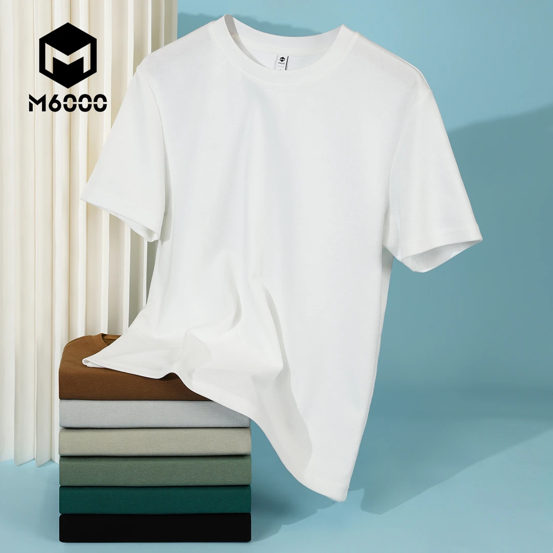 【凉感冰氧吧短袖】M6000团购定制t恤男士圆领春夏百搭透气半袖