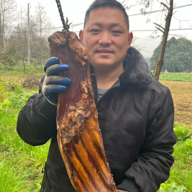 【保肋肉】土家传统烟熏粮食土猪现称重量