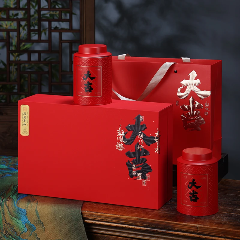 过年货送礼长辈凤凰单枞潮州乌龙茶凤凰单丛鸭屎香茶叶礼盒装250g