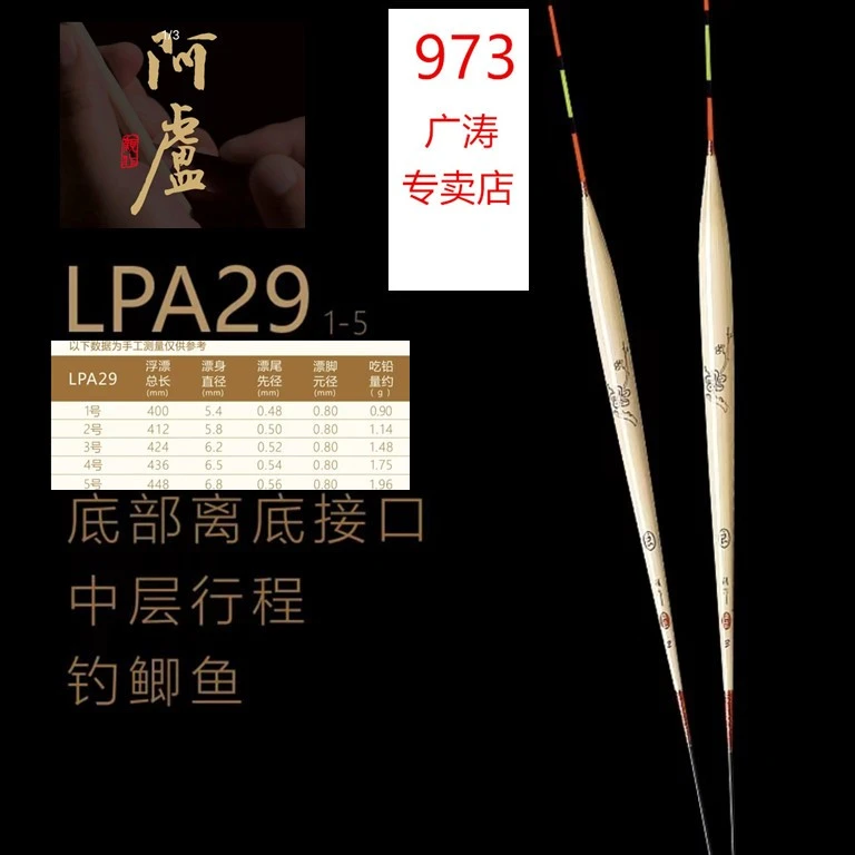 阿卢阿卢钓鱼浮漂a29，底钓浮漂，芦苇材质 立式浮漂手工优质