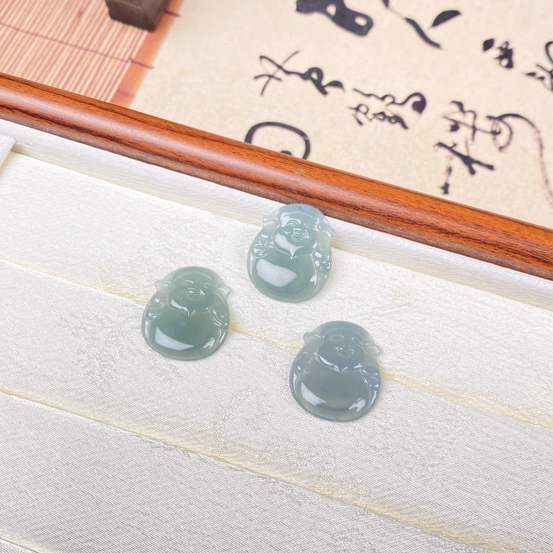 【逍遥】天然A货翡翠小财财吊坠*017/122/多样性发/1件