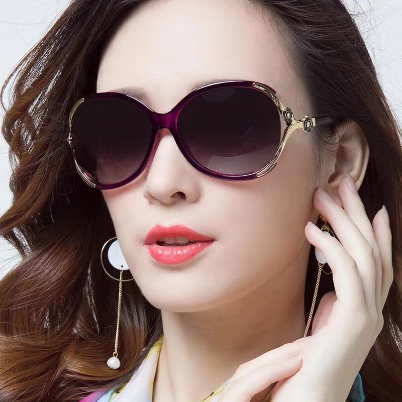 【可配近视】出行必备墨镜女士时尚显年轻太阳镜防紫外线大框遮阳镜