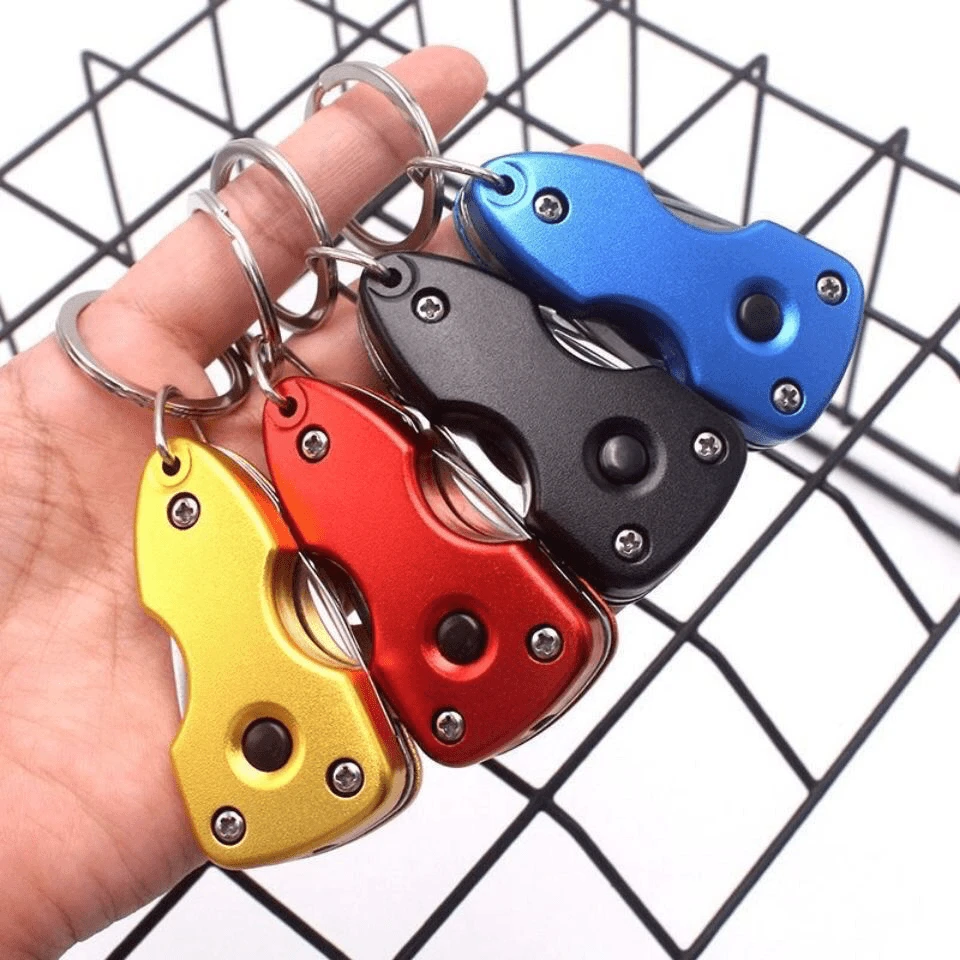 多功能折叠刀钥匙扣开瓶器随身便携迷你袖珍组合工具