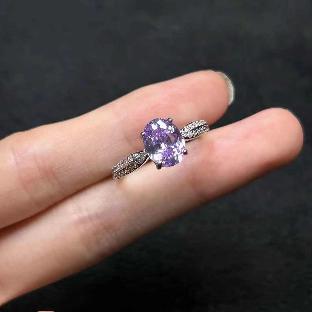 阿鲁沙戒指 经典轻奢时尚紫色戒指可调节517