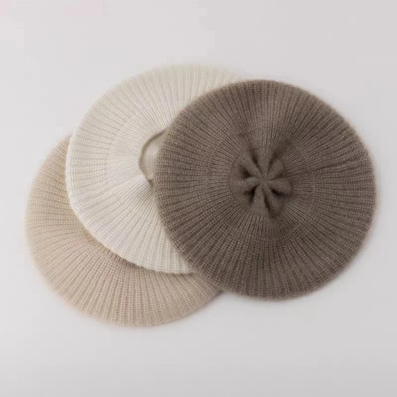 秋冬新款女士三股加厚帽子