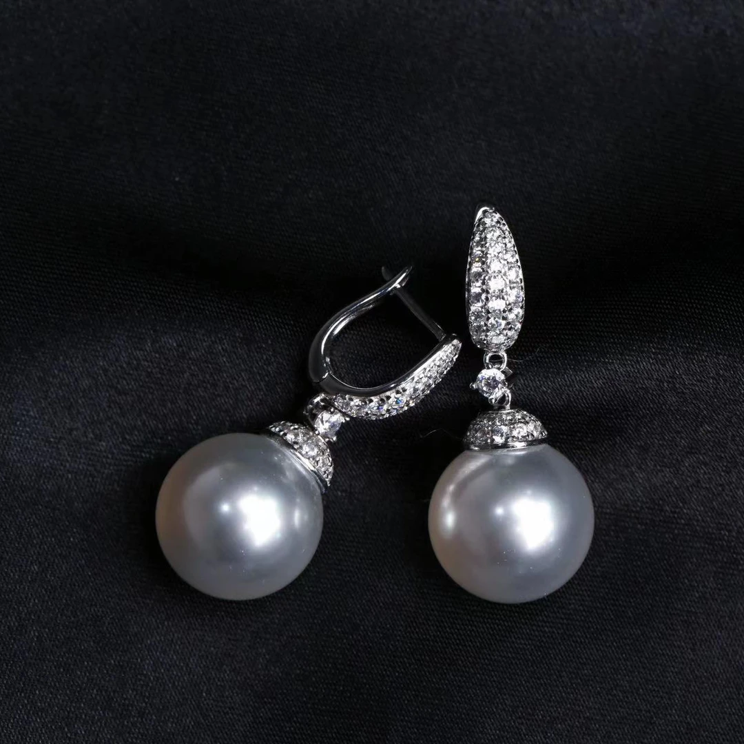 非金属仿珍珠耳饰 SDJ大白珍珠耳坠JD71（新）