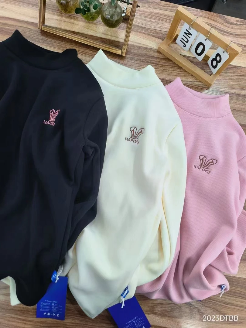 独特贝贝V修身长袖百搭校服神器加绒打底衣