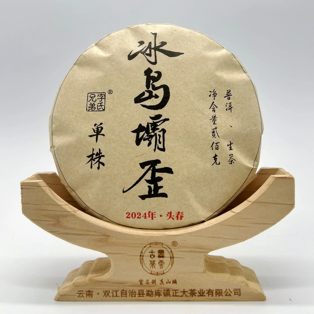 2024冰岛坝歪单株头春 普洱茶（生茶）200g 艺术款