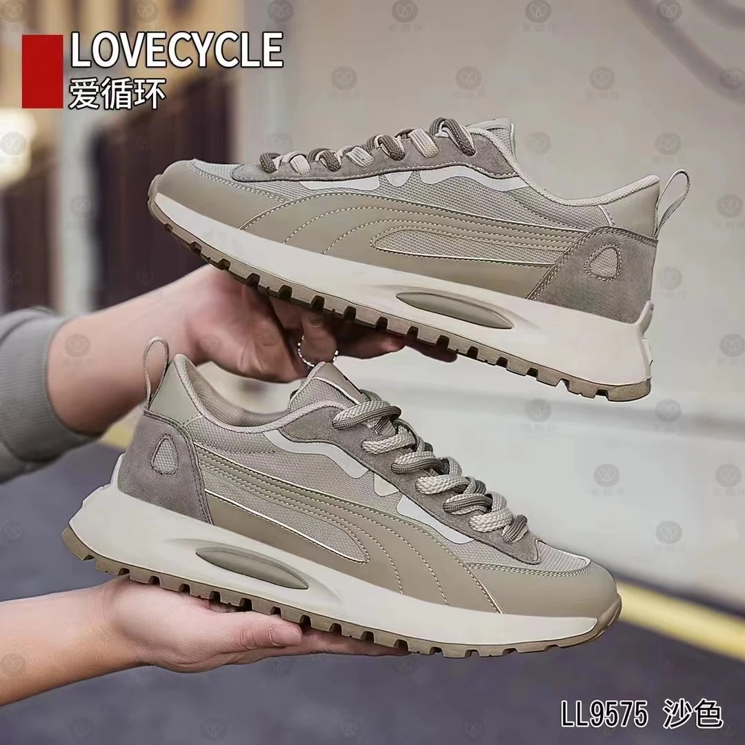 春夏男鞋爱循环网面舒适轻便软底新款运动鞋跑鞋休闲时尚潮9575-1