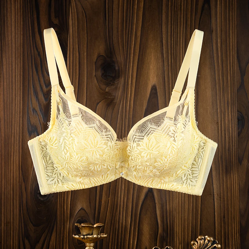 紫兰蒂【森林少女】大胸显小超薄水晶杯舒适调整型文胸 -SWD9008