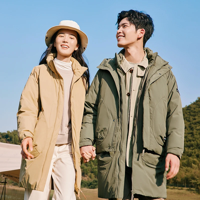 【波司登】休闲连帽工装夹克宽松短款户外保暖时尚潮流可拆卸羽绒服