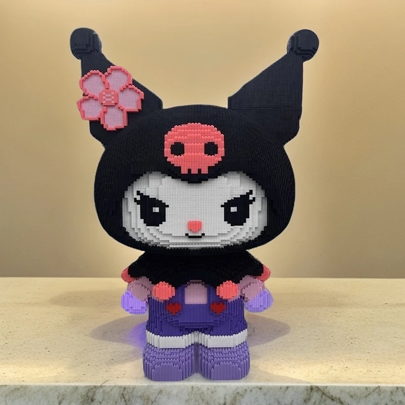 55cm大号库洛米美乐蒂0.8大颗粒益智积木玩具落地装饰品摆件礼物