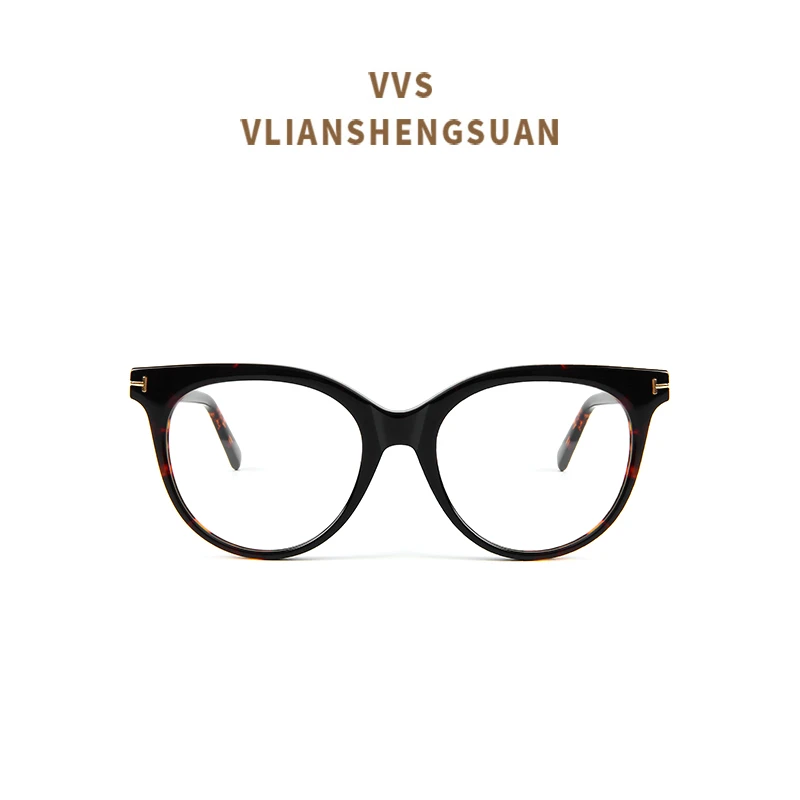 VVS眼镜镜框防蓝光近视可配镜板材全框时尚休闲网红明星款FT5827