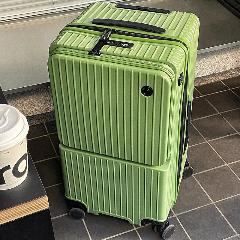 多功能前开口行李箱女拉杆箱大容量28寸结实20寸登机箱加厚旅行箱