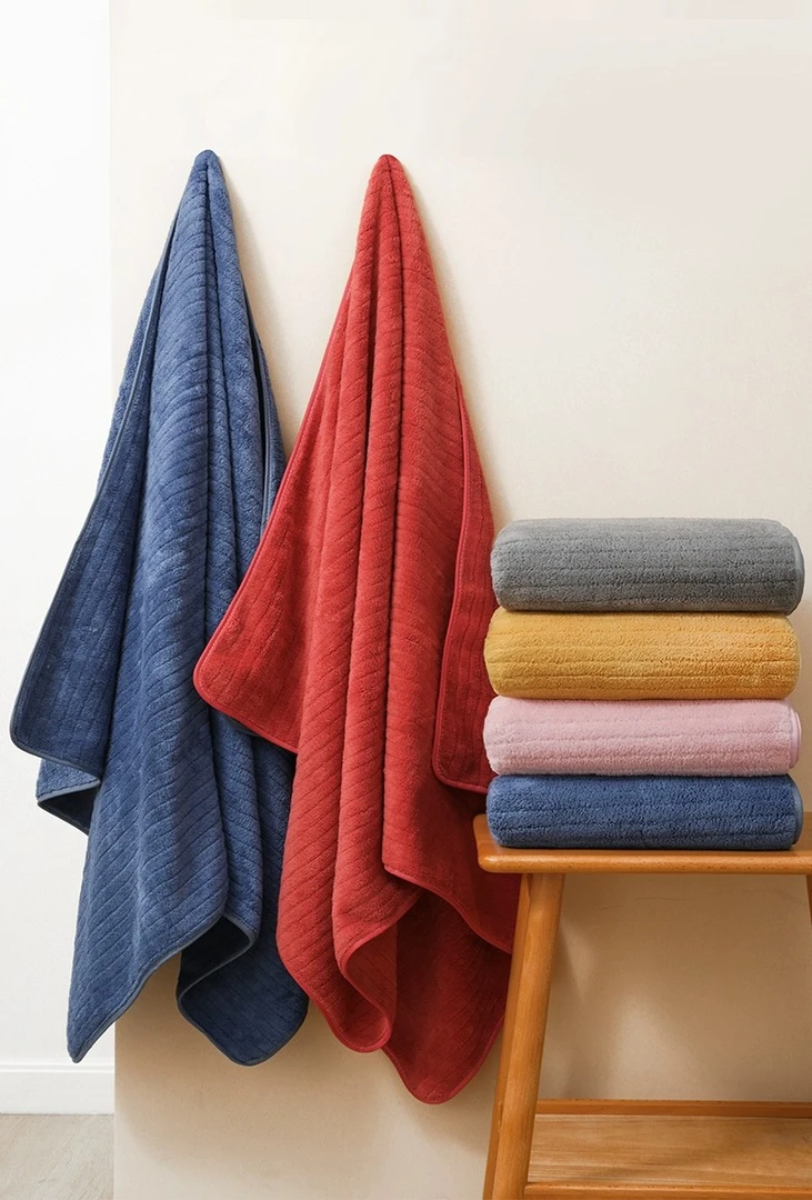 吸水可裹舒服家用洗澡专用速干柔软成人大号情侣款浴巾男女款男士