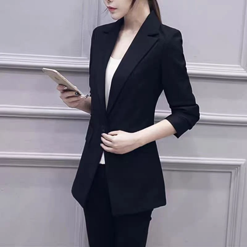 003小西装修身黑色