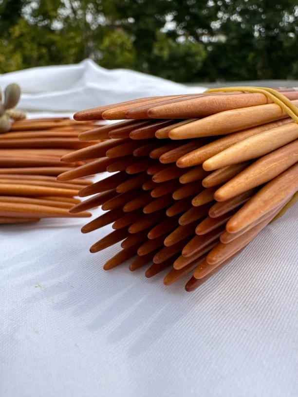 檀香木 毛衣针 仅针头 无连接线