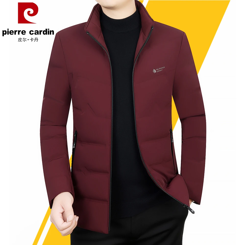 皮尔卡丹【羽戎+生态棉】轻薄立领帅气减龄羽戎棉服外套男2024冬季