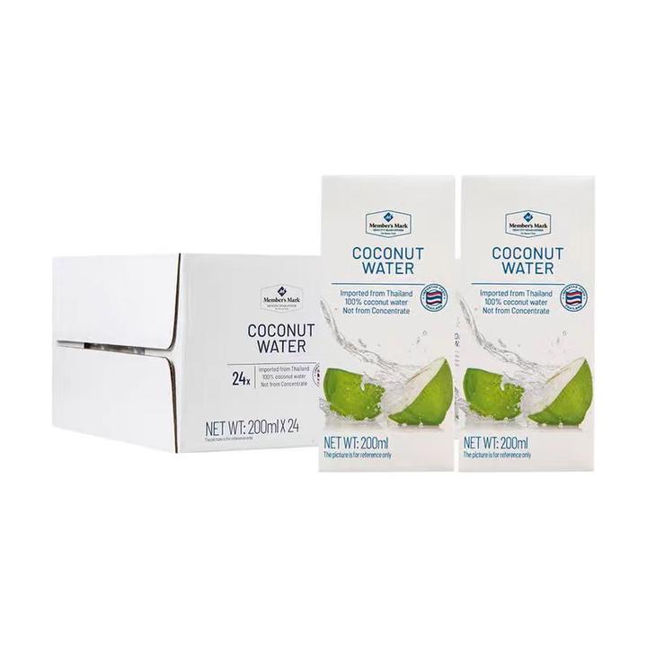 泰国进口椰汁水200ml100%椰子汁水休闲零食