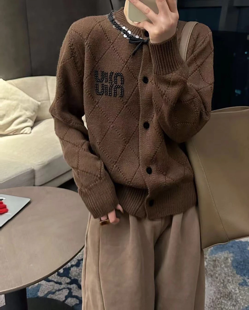 【云云精选】3908羊羊miu 钉珠开衫