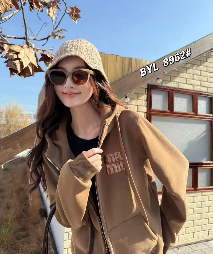 【云云精选】8962 冬加绒加厚拉链开衫卫衣