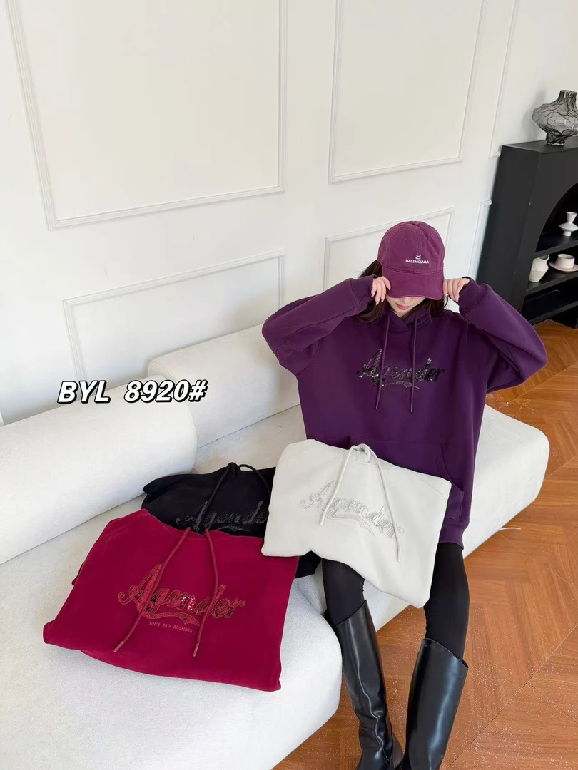 【云云精选】8920 冬季爆雨露连帽卫衣