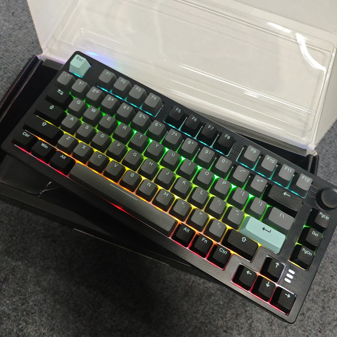 9新 达尔优 ek75三模无线蓝牙客制化gasket结构热插拔机械键盘